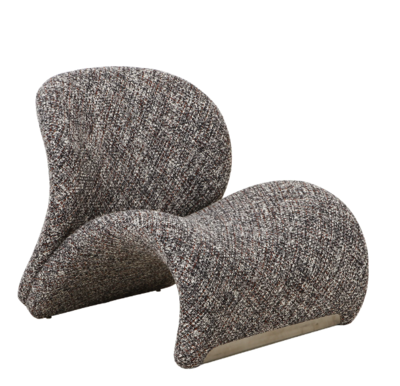 Fauteuil Krul bruin gemêleerd