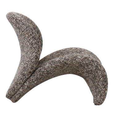 Fauteuil Krul bruin gemêleerd