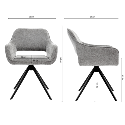 Kick eetkamerstoel Miyo