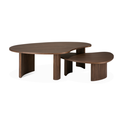 Ethnicraft - koffietafel Boomerang bruin teak