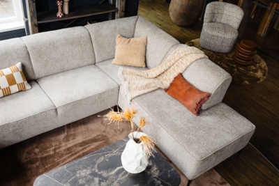 JaxxChoice hoekbank U-model Lotta bruin