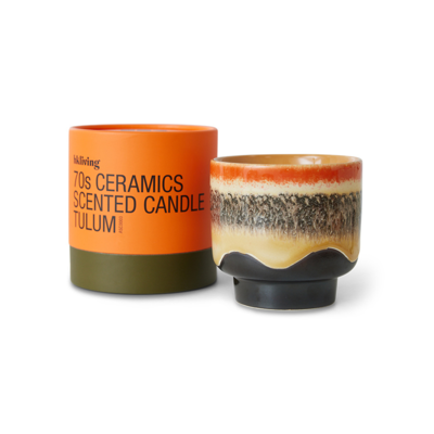 HKliving 70s ceramics scented candle - Tulum