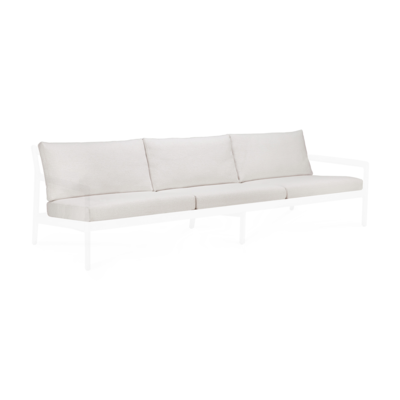 Ethnicraft - Outdoor - Teak Jack sofa 265cm - zwart