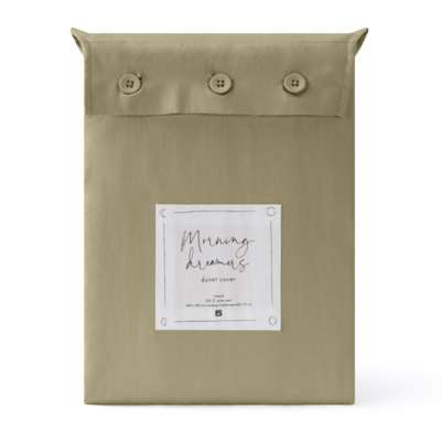 Dekbedovertrek Cotton Satin moss green