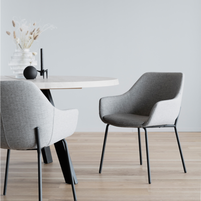 Eettafel Fred rond zwart