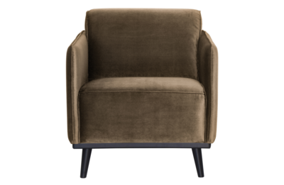 Fauteuil Statement met arm fluweel