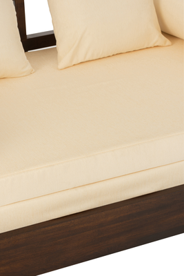 Slaapbank Carry Donkerbruin/Beige