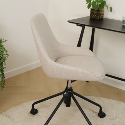 Bureaustoel Nout-Isa - zwart onderstel