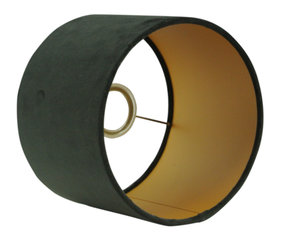 Lampenkap San Remo velours (Zwart)
