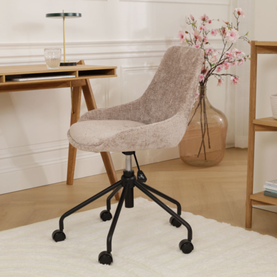 Bureaustoel Nout-Isa - zwart onderstel