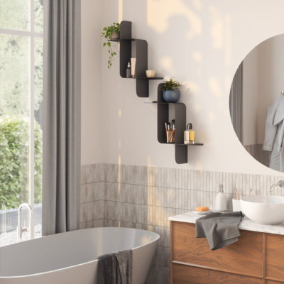 Umbra wandplank Montage metaal