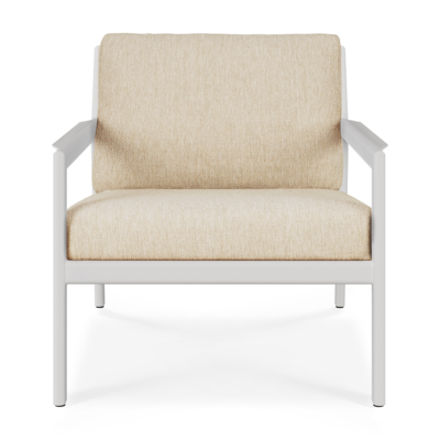 Ethnicraft outdoor loungestoel Jack - wit aluminium