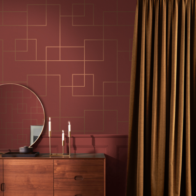 Graham &amp; Brown vliesbehang Primo Alizarin