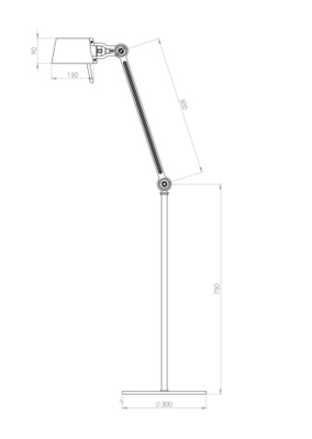 Tonone vloerlamp Bolt 1 arm