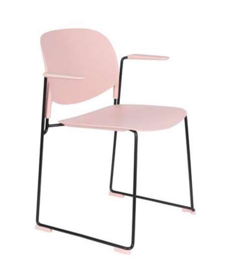 Housecraft living eetkamerstoel Stacks met armleuningen (set van 4)