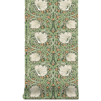 vliesbehang william morris at home pimpernel green