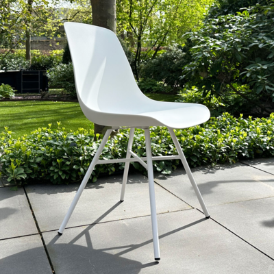 Tuinstoel Noa-Pip - wit onderstel