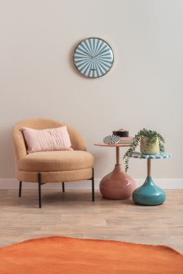 Wandklok Candy Swirl Dome