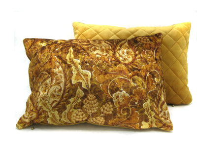 Kussen velvet Floral vintage