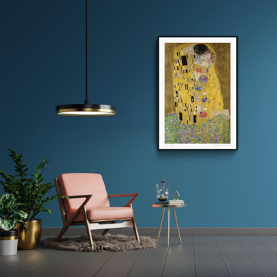 Walljar poster ingelijst - Gustav Klimt - De Kus