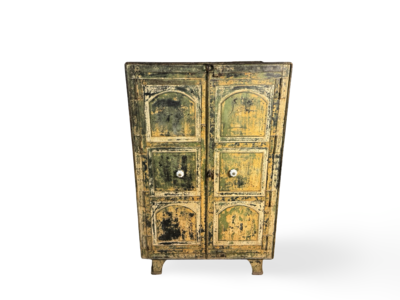 Kast ijzer 2 deurs en lades binnen in uniek