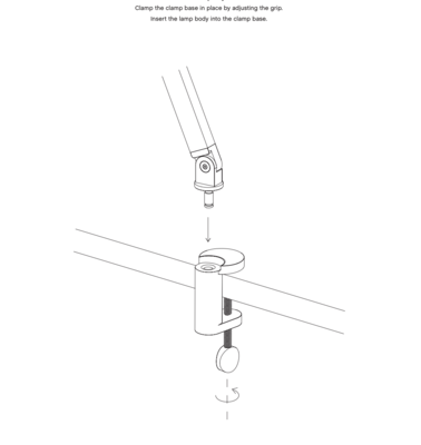 HAY bureaulamp PC Double arm Clamp