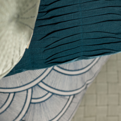 Sierkussen Small wave linnen