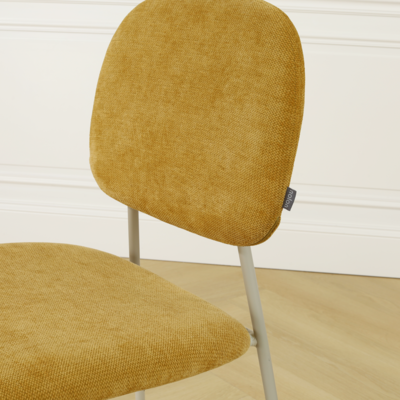 Eetkamerstoel Jasmijn - grijsbeige onderstel