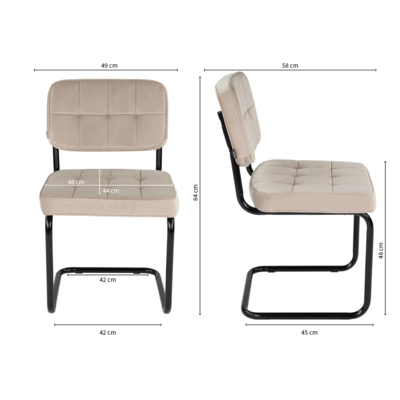 Kick Buisframestoel IVY