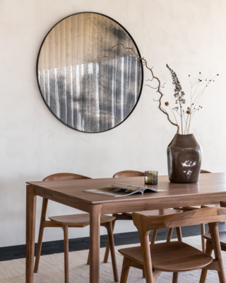Ethnicraft - Aged muurspiegel - rond