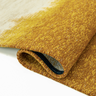 Geel en beige Storm gradiënt vloerkleed tapijt