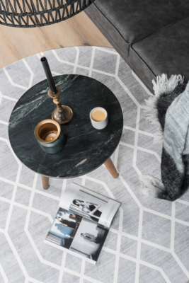 Vloerkleed Pattern Grijs Rond