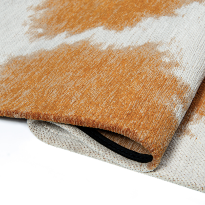 Paintball oranje structuurpatroon hedendaags abstract vloerkleed