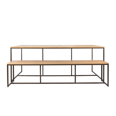 Tafel Soho - Anodic bruin/eiken