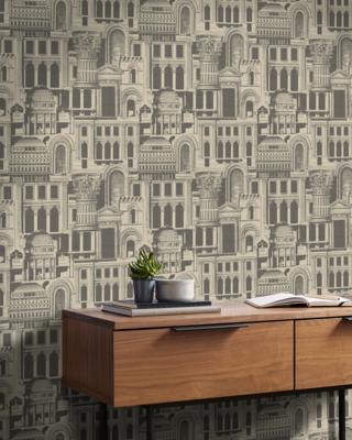 Graham &amp; Brown  vliesbehang  Quarters Sepia