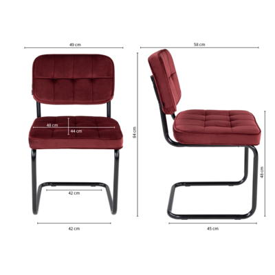 Kick Buisframestoel IVY