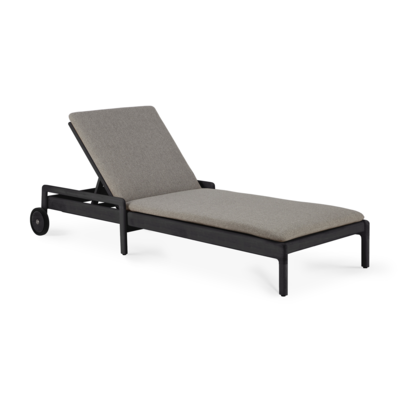 Ethnicraft - Outdoor - Teak Jack adjustable lounger - zwart