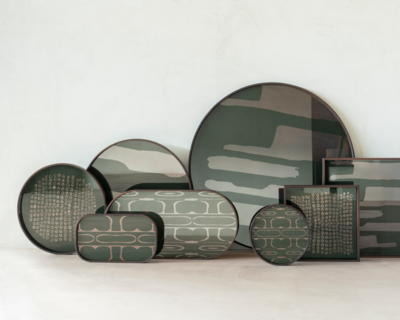 Second Nature glazen dienblad