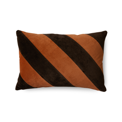 Striped velvet cushion september