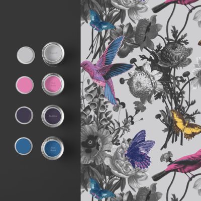 Graham &amp; Brown  vliesbehang  Jardin Grey