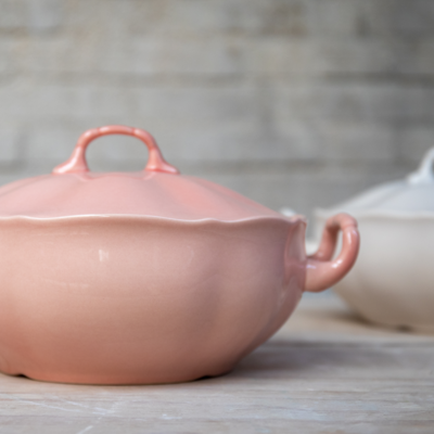 Heritage Dekschaal met deksel 22x9cm - Quartz Pink