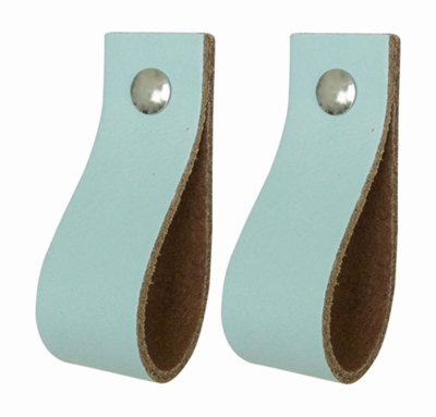 Leren handgrepen 'de lus' maat S | set van 2 - incl. 4 schroefjes