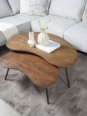 Hoekbank Ron Boucle Champagne 186