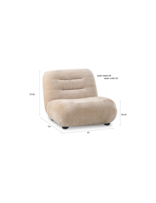 Fauteuil Wyatt verlours