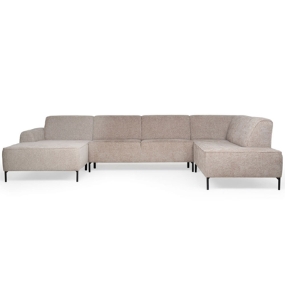 JaxxChoice hoekbank U-model Lotta bruin