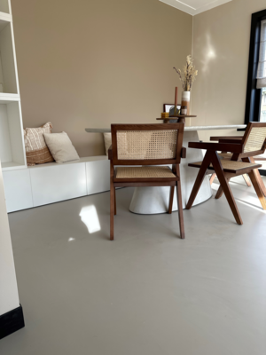 Bogard beton tafel ovaal | Light-grey