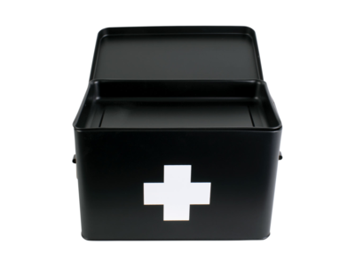 EHBO doos large metal matt