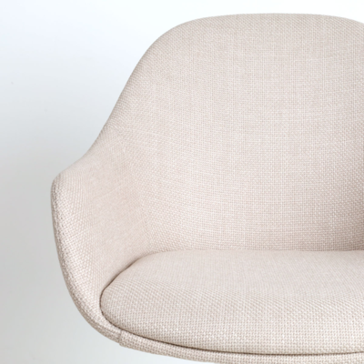 Barkruk Nino-Mae zwart onderstel - 65 cm