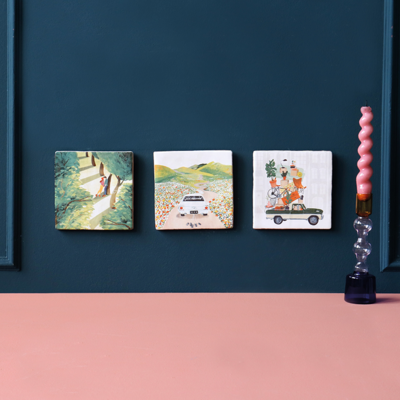 StoryTiles wandtegel Het begon met 'n kus