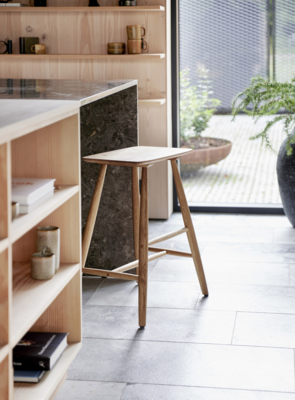 Houten barkruk Bodo - zithoogte 64 cm